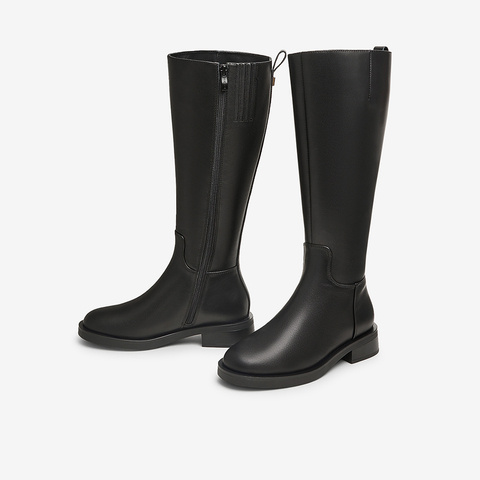 TATA/他她2024冬商场同款时尚休闲时装长靴女新款7TG87DG4