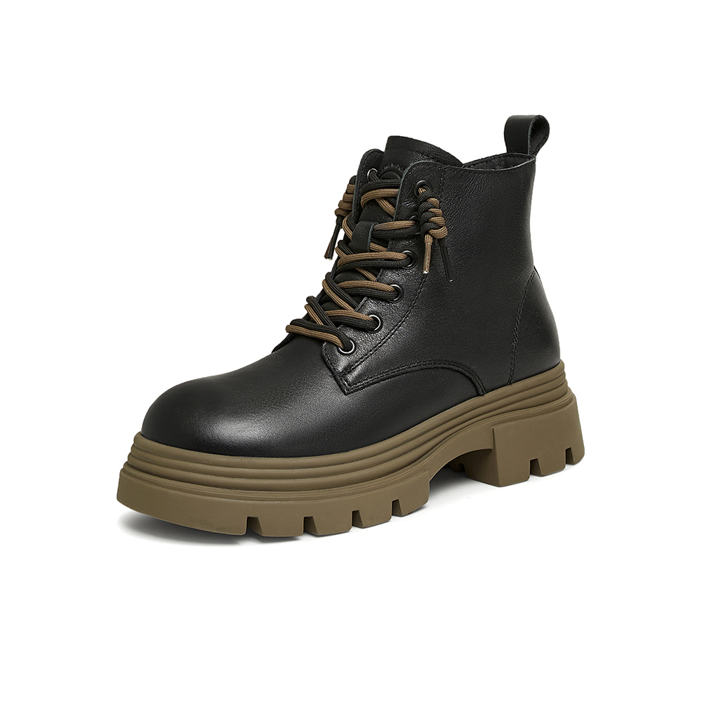 TATA/他她2024冬商场同款时尚休闲马丁靴女新款CES01DD4