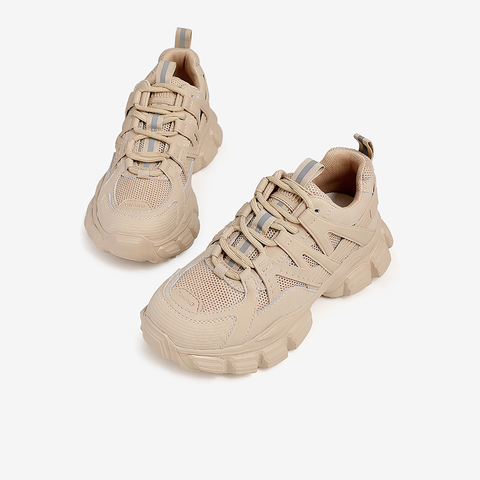 Tata/他她2024春拼接绑带运动女休闲鞋老爹鞋女GZT01AM4