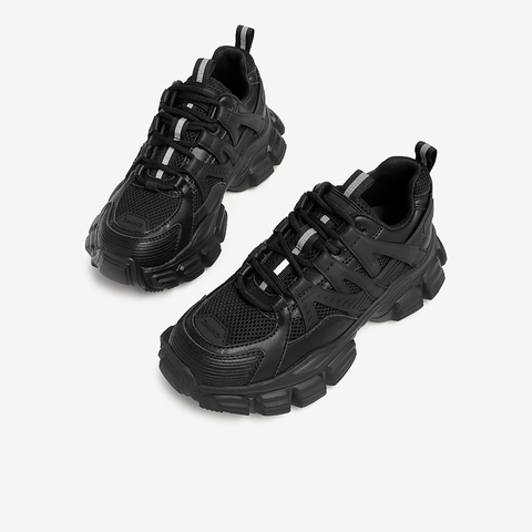 Tata/他她2024春拼接绑带运动女休闲鞋老爹鞋女GZT01AM4