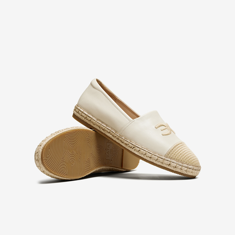 TATA/他她2024夏时尚简约休闲风平跟圆头女鞋单鞋DWCL1BA4