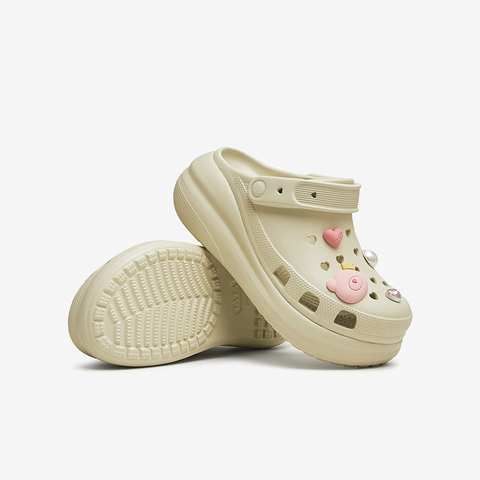 TATA/他她2024秋透气厚底软底休闲包头洞洞鞋DWGN1CH4