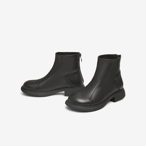 TATA/他她2024冬商场同款时尚休闲时装短靴女新款WXB01DD4