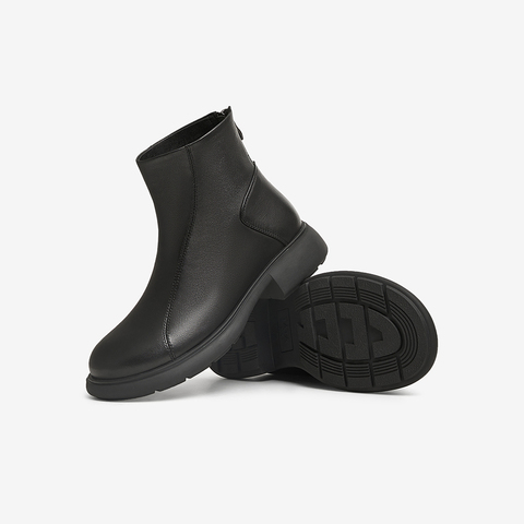 TATA/他她2024冬商场同款时尚休闲时装短靴女新款WXB01DD4