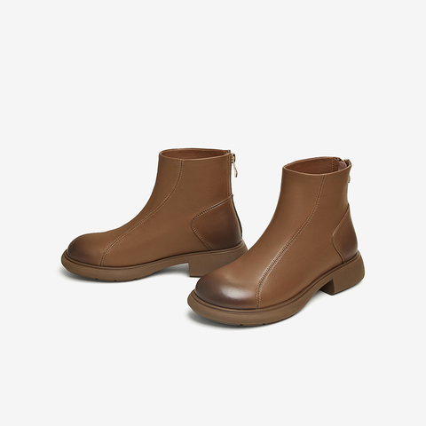 TATA/他她2024冬商场同款时尚休闲时装短靴女新款WXB01DD4