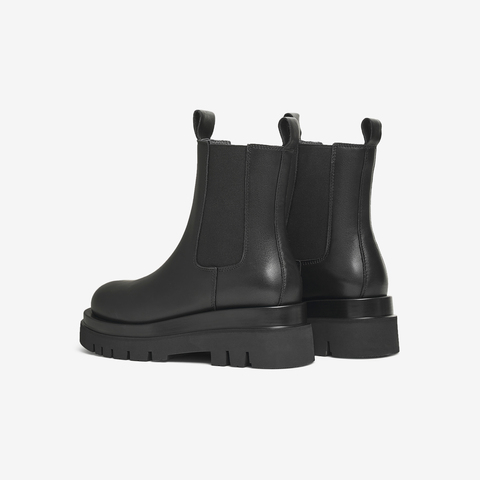 Tata他她2024冬中跟切尔西单靴女冬休闲短靴GXB01DD4