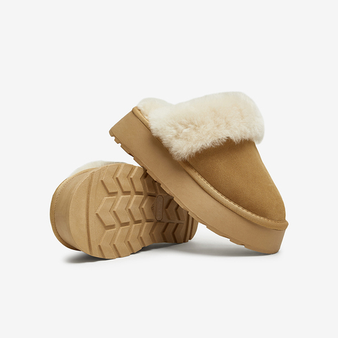 TATA/他她2024秋时尚休闲毛毛单鞋女新款WDX38CH4