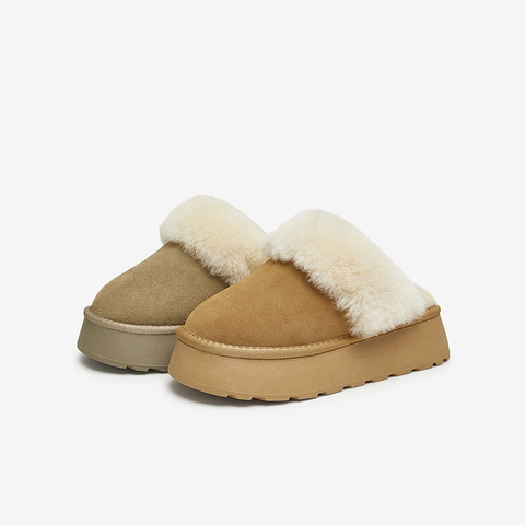 TATA/他她2024秋时尚休闲毛毛单鞋女新款WDX38CH4