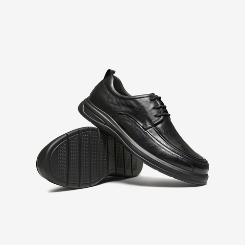 TATA/他她2024春纯色舒适百搭休闲皮鞋男新款MEZ02AM4