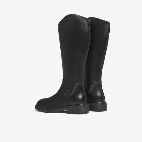 Tata/他她2024冬潮流百搭简约时装靴女新款G5JA1DG4