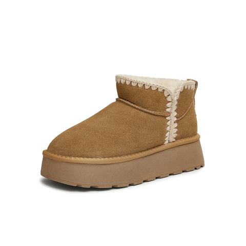 Tata/他她2024冬商场同款休闲舒适保暖百搭雪地靴女新款WDX13DD4