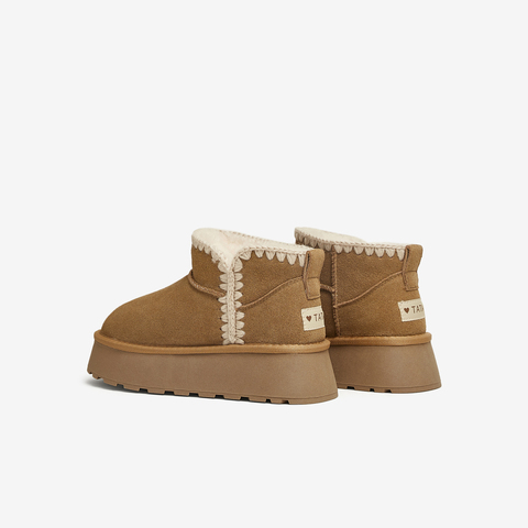 Tata/他她2024冬商场同款休闲舒适保暖百搭雪地靴女新款WDX13DD4