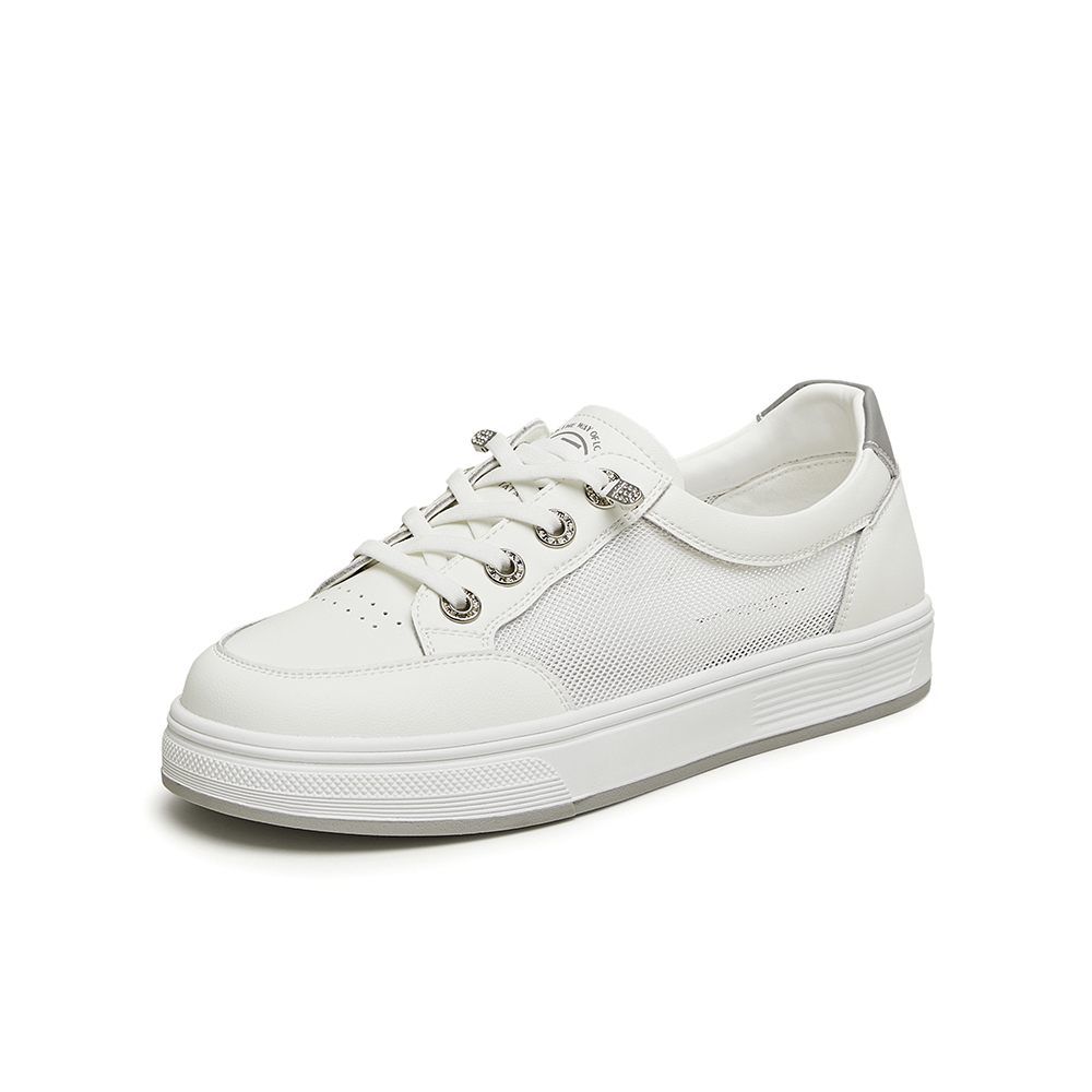 TATA/他她2024春厚底时尚百搭女休闲小白鞋WM701AM4