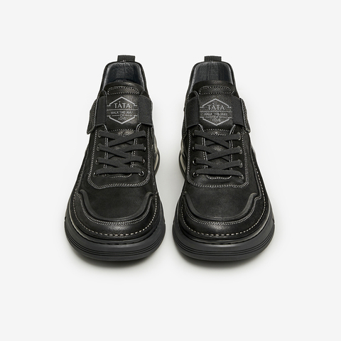 TATA/他她2024冬时尚简约百搭男士工装靴OBM01DD4