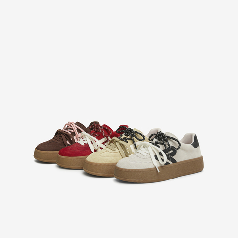 TATA/他她2025春时尚休闲德训鞋女新款GLD02AM5