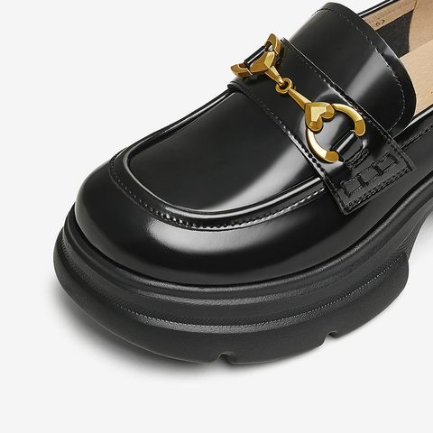 TATA/他她2025商场同款时尚休闲乐福鞋女新款7OL34AA5