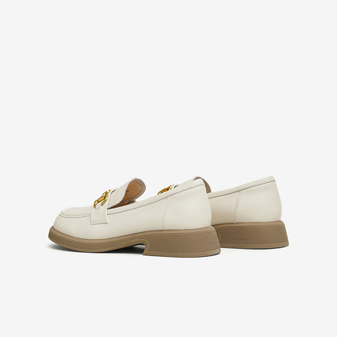 TATA/他她2025春商场同款时尚简约休闲女乐福鞋新款CYM01AA5