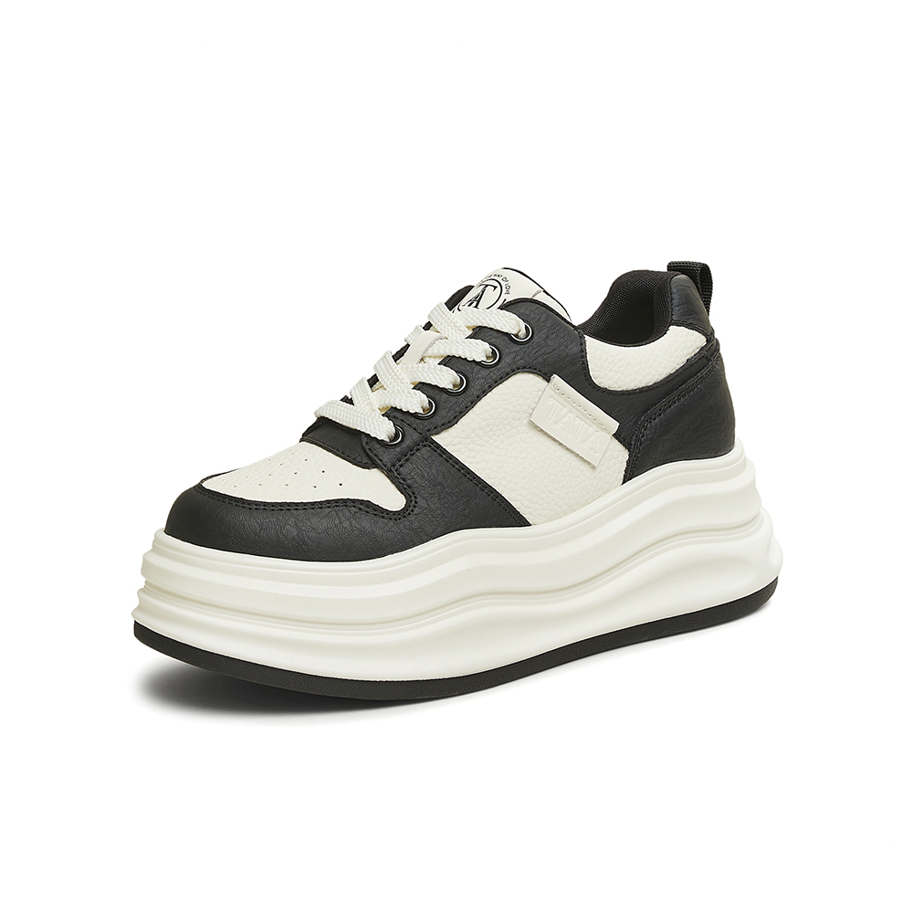 TATA/他她2025春商场同款时尚休闲板鞋女新款JNF01AM5