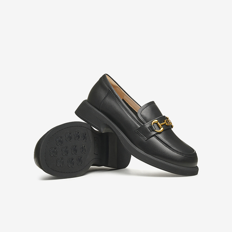 TATA/他她2025春商场同款时尚简约休闲女乐福鞋新款CYM01AA5