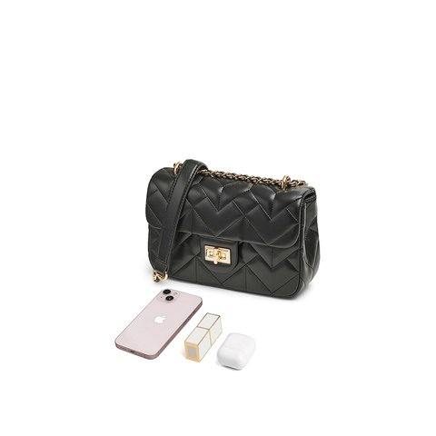 TATA/他她2025春商场同款时尚休闲绗缝包女新款X3428AX5