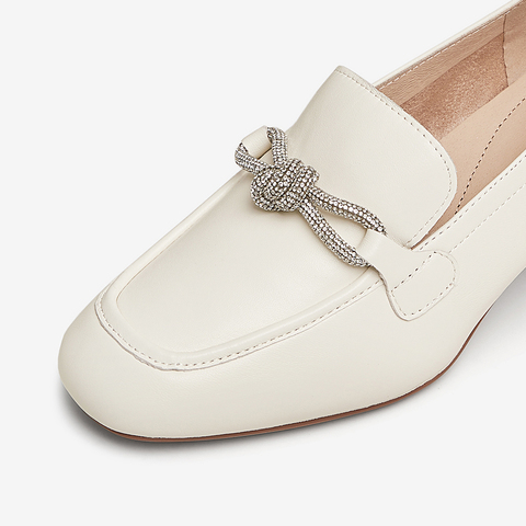 TATA/他她2025春商场同款时尚休闲乐福鞋女新款7BC24AA5