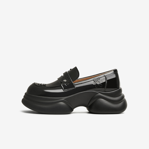 TATA/他她2025春商场同款时尚休闲乐福鞋女新款CCJ04AA5