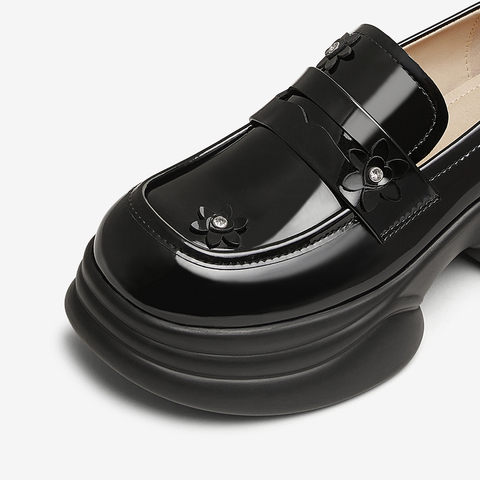 TATA/他她2025春商场同款时尚休闲乐福鞋女新款CCJ04AA5