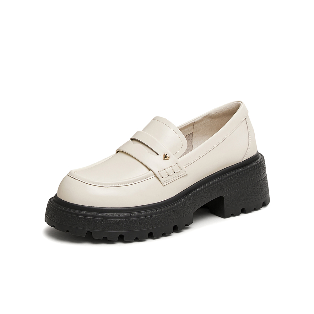 TATA/他她2025春商场同款时尚休闲乐福鞋女新款7BW29AA5