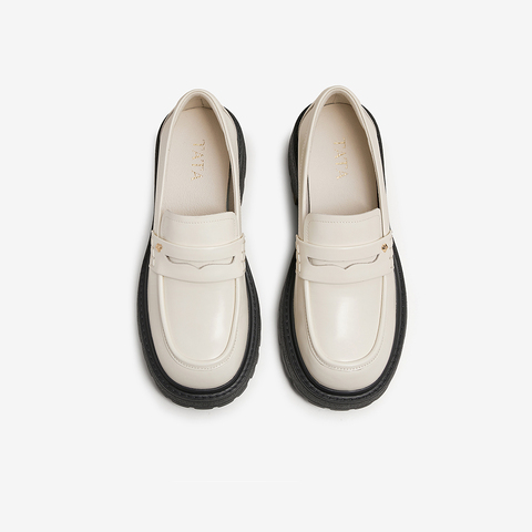 TATA/他她2025春商场同款时尚休闲乐福鞋女新款7BW29AA5