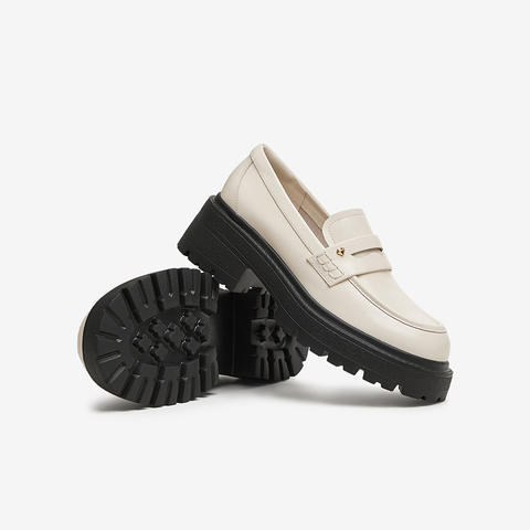 TATA/他她2025春商场同款时尚休闲乐福鞋女新款7BW29AA5