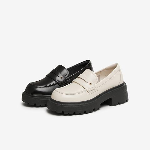 TATA/他她2025春商场同款时尚休闲乐福鞋女新款7BW29AA5