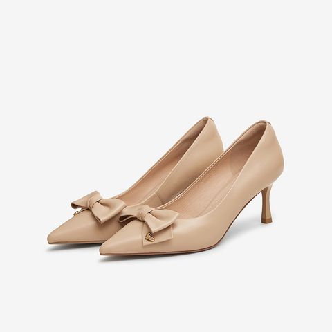 TATA/他她2025春商场同款时尚休闲中高跟单鞋女新款XMR01AQ5