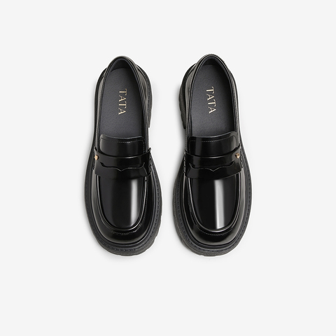 TATA/他她2025春商场同款时尚休闲乐福鞋女新款7BW29AA5