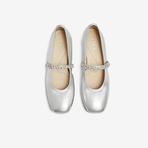 TATA/他她2025春商场同款女时尚气质玛丽珍鞋新款7AC13AQ5