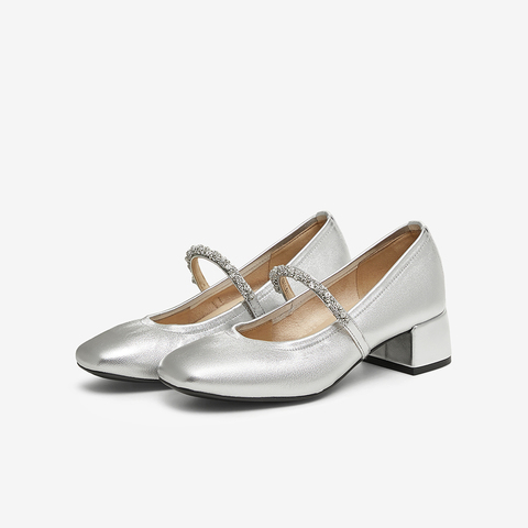 TATA/他她2025春商场同款女时尚气质玛丽珍鞋新款7AC13AQ5