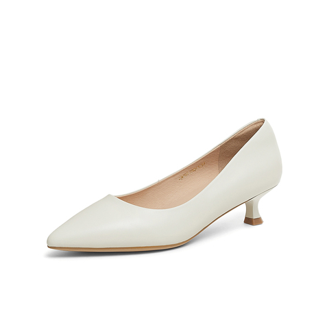 TATA/他她2025春商场同款时尚休闲中高跟单鞋女新款UMS01AQ5