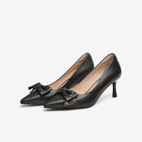 TATA/他她2025春商场同款时尚休闲中高跟单鞋女新款XMR01AQ5