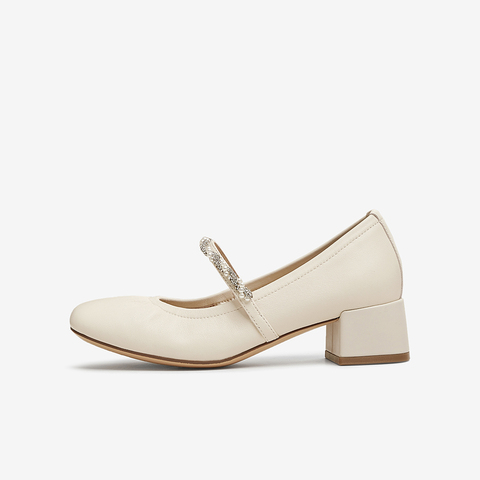 TATA/他她2025春商场同款女时尚气质玛丽珍鞋新款7AC13AQ5