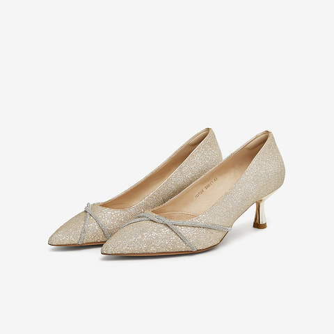 TATA/他她2025春商场同款时尚休闲中高跟单鞋女新款7QT08AQ5