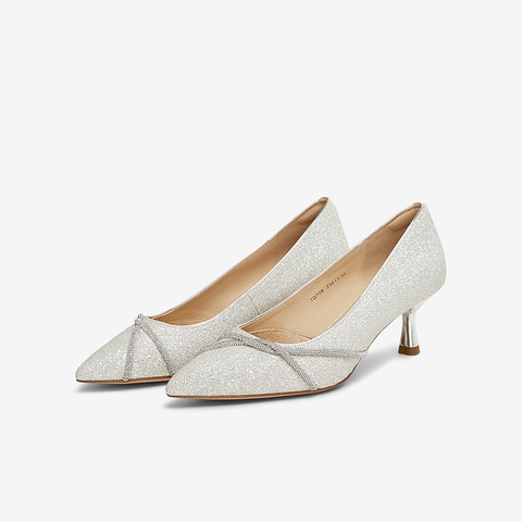 TATA/他她2025春商场同款时尚休闲中高跟单鞋女新款7QT08AQ5