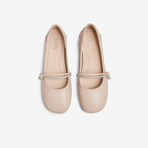 TATA/他她2025春商场同款时尚休闲玛丽珍女新款YCZ04AQ5