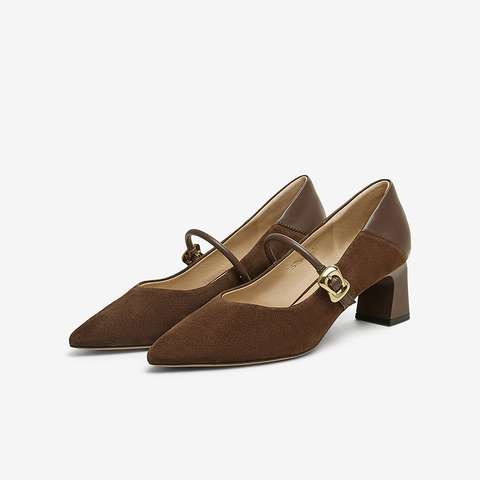 TATA/他她2025春商场同款时尚百搭女玛丽珍鞋新款XGM01AQ5