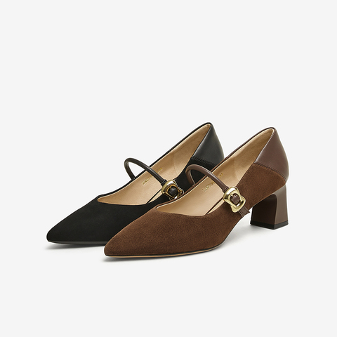 TATA/他她2025春商场同款时尚百搭女玛丽珍鞋新款XGM01AQ5