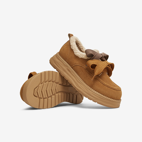 TATA/他她2025春商场同款时尚休闲毛毛单鞋女新款CYY02AM5