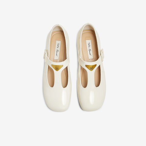 TATA/他她2025春商场同款简约气质女玛丽珍鞋新款7H020AA5