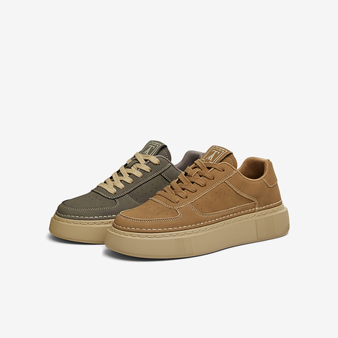 TATA/他她2025春商场同款休闲男士简约百搭板鞋新款PDY01AM5