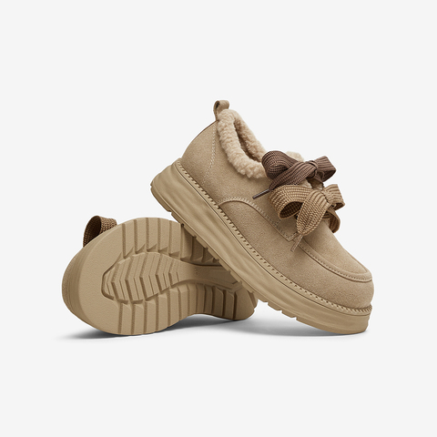 TATA/他她2025春商场同款时尚休闲毛毛单鞋女新款CYY02AM5