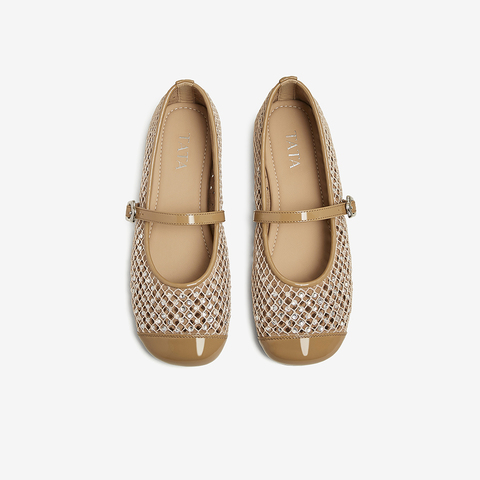 TATA/他她2025春时尚浅口玛丽珍鞋女新款CU501AQ5
