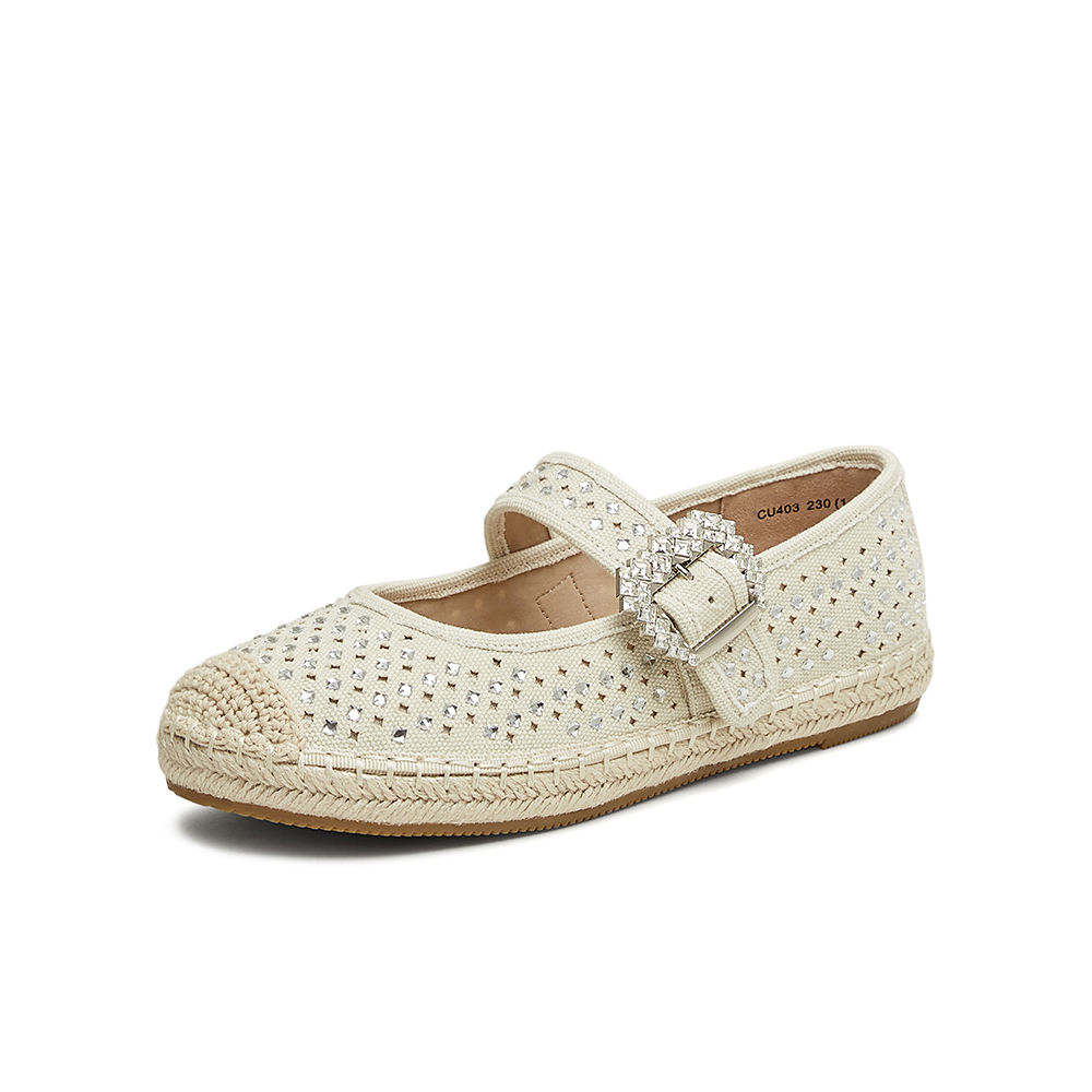 TATA/他她2025春商场同款时尚休闲女渔夫鞋女新款CU403AQ5