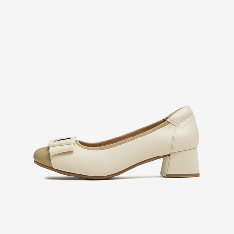 TATA/他她2025春商场同款时尚简约浅口女单鞋新款URG01AQ5